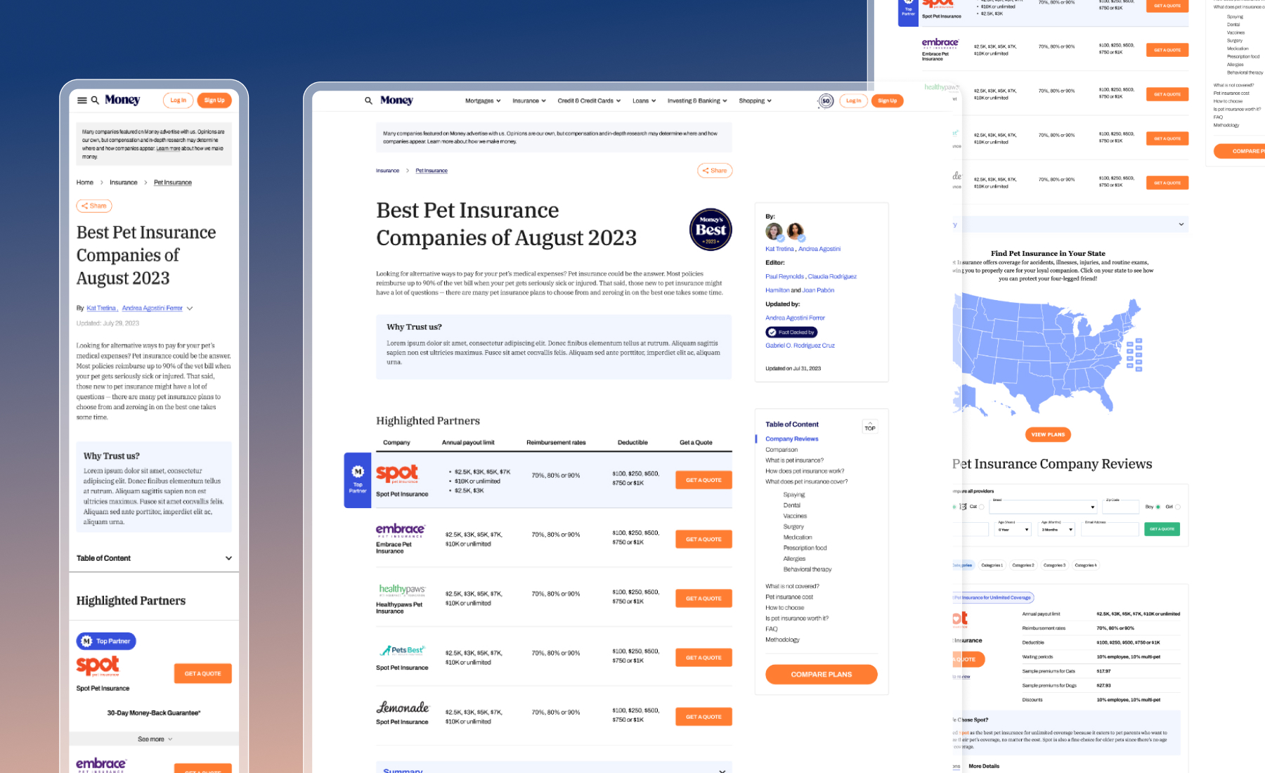 Final Money Best Of page design