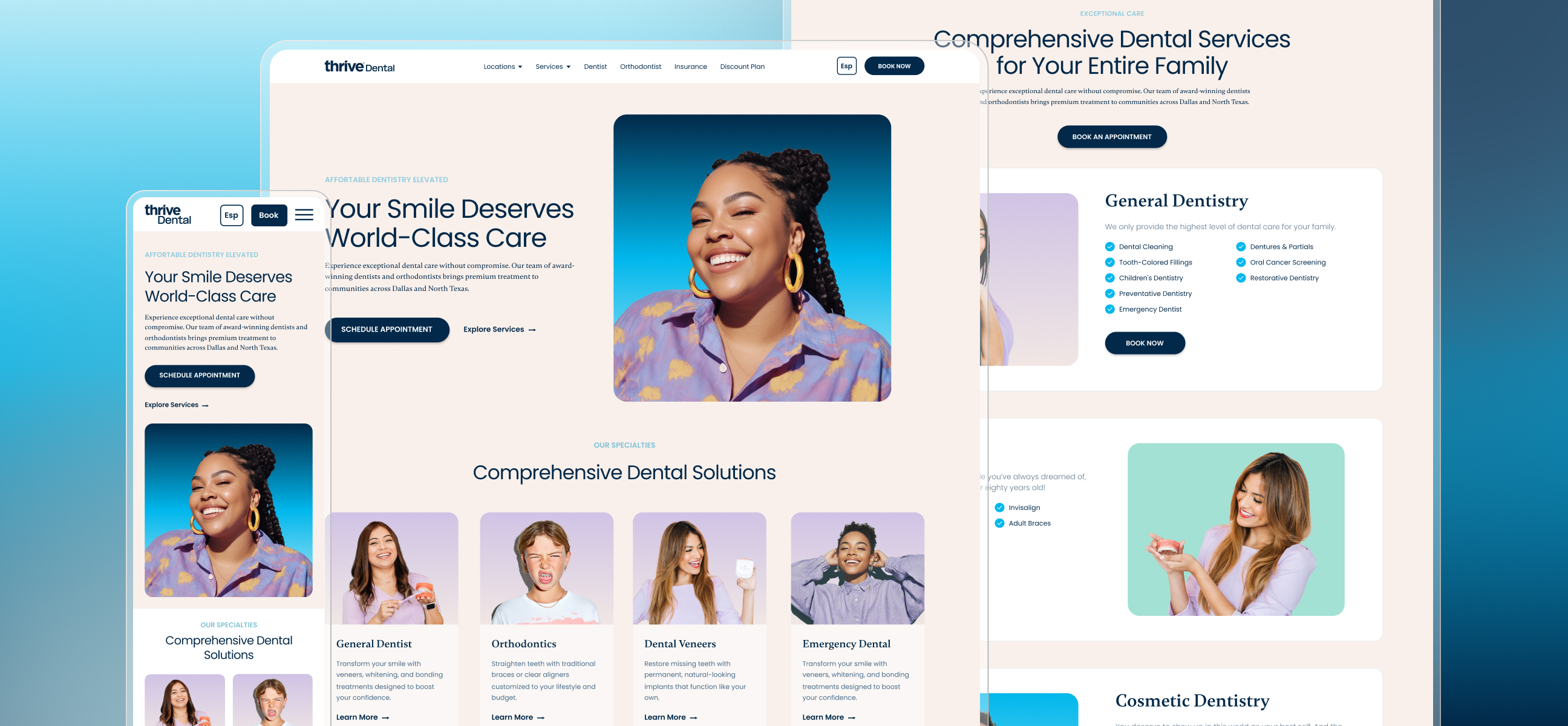 Thrive Dental Rebrand project preview
